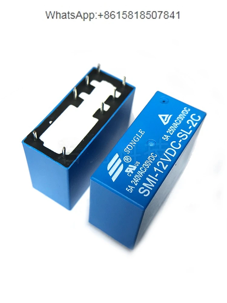 

20PCS Relay SMI-12VDC-SL-2C In-line 8-pin SMI 05V24V Double Open Double Close Conversion 0.54W