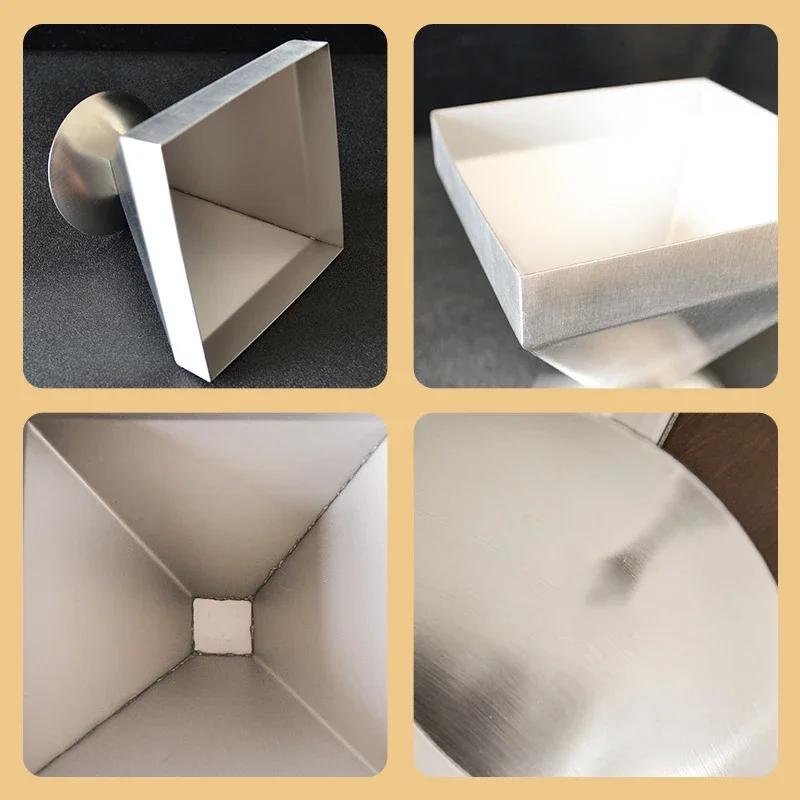 Hot Stainless Steel Pyramid Mold Stuffed Meat Shaping Mold Rice Shaper Kitchen Restaurant Hotel Dish Tools - Image 4