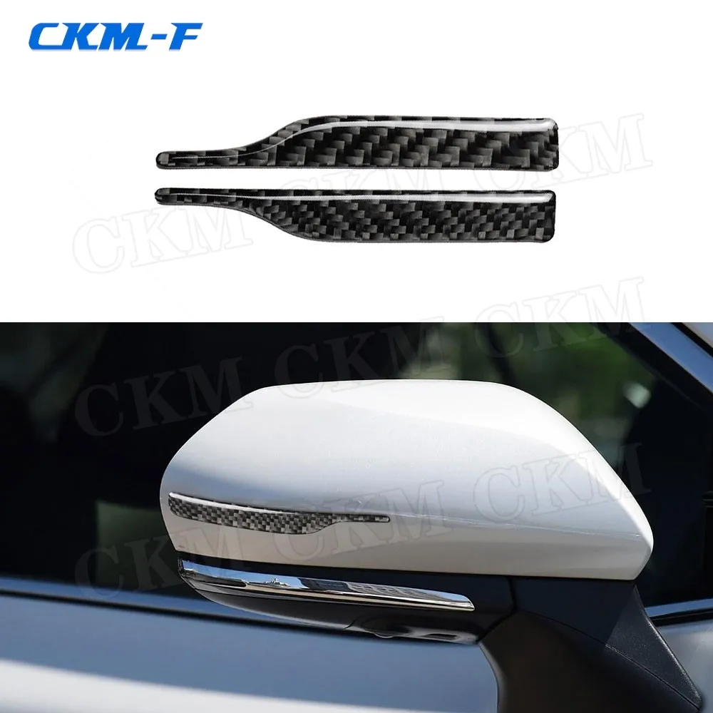 

Carbon Fiber Side Rearview Mirror Cap Trim Strips Decorative Stickers For Toyota For BMW For VW Universal Car