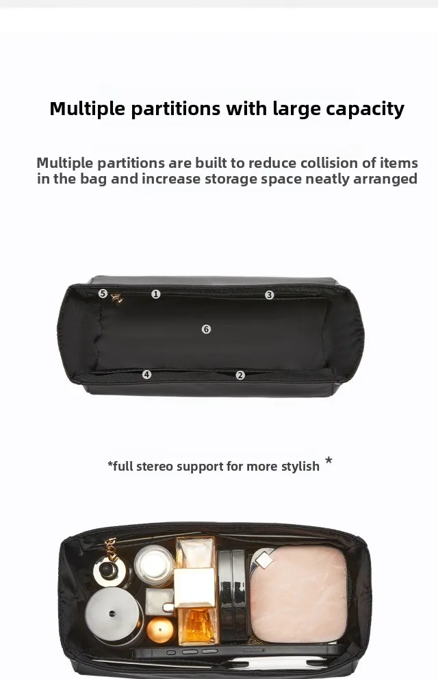 Bag Organizer Insert for Birkin 25 Nylon Storage Platinum Bag Support orderly Storage Neat Inner Modification Bag Accessories