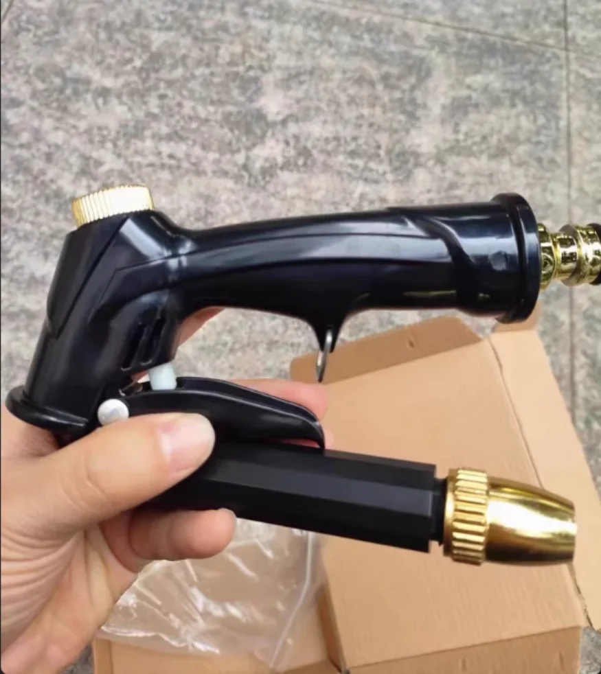 Garden water gun car wash household tap water pressurized strong flushing spray gun nozzle water pipe hose water gun