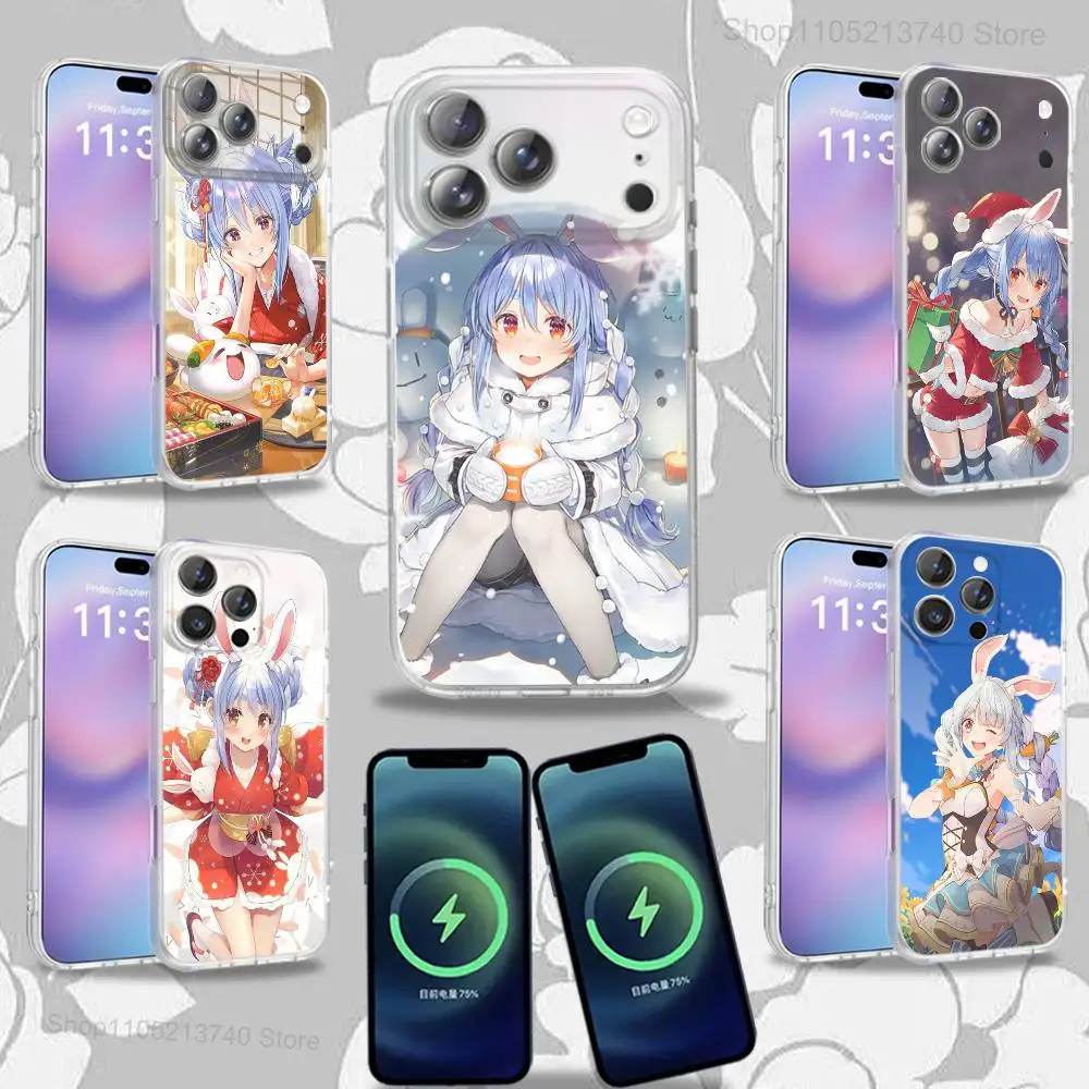 

cute U-Usada P-PekoraS For iPhone 17,12,11,14,13,15,16,Plus,Air,Pro,Max,E,Mini for Magsafe Magnetic Frosted Phone Case