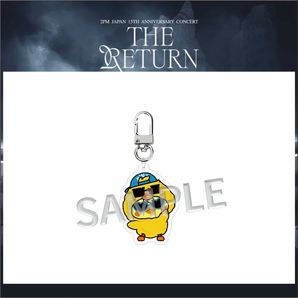 2PM 15Th Anniversary Cartoon Acrylic Keychain 5CM Double Sides