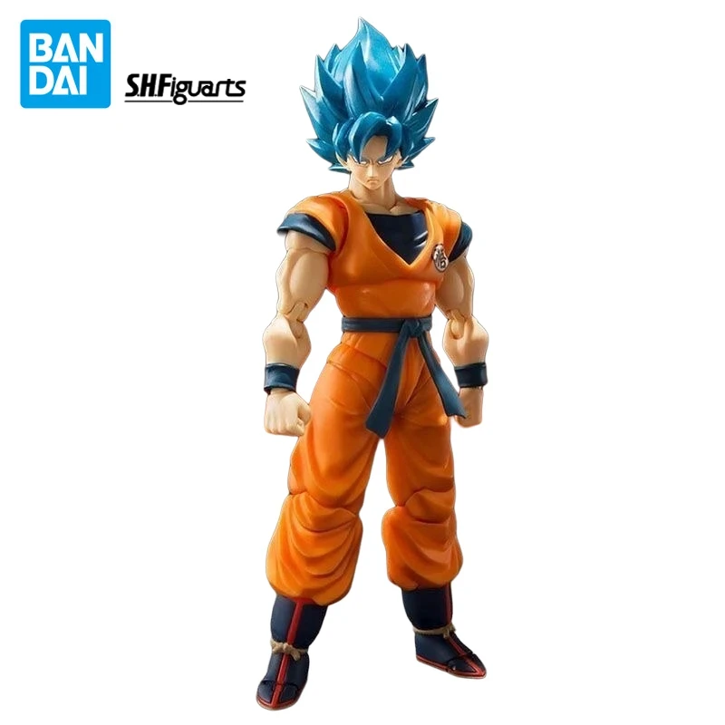 

BANDAI S.H.Figuarts Super Saiyan God Son Goku Dragon Ball Super Broly Anime Character Toy Movable PVC Model Collection Gift