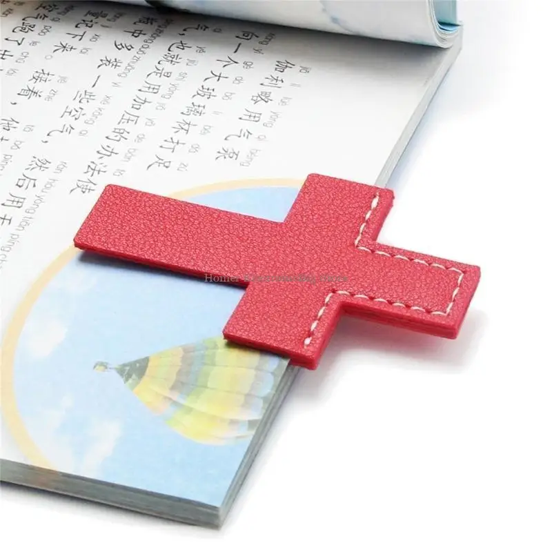 4 PCS PU Bookmarks livre simples marqueurs livres créatifs marqueurs croisés Bookmarks pour les étudiants enseignants Book