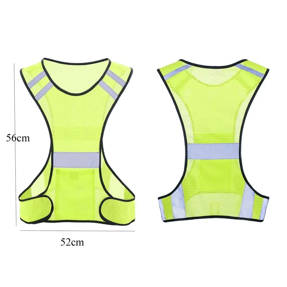 سترة جري عالية الوضوح شبكية قابلة للتنفس متعددة الألوان سترة شبكية فلورسنت خفيفة الوزن وقابلة للتعديل #6