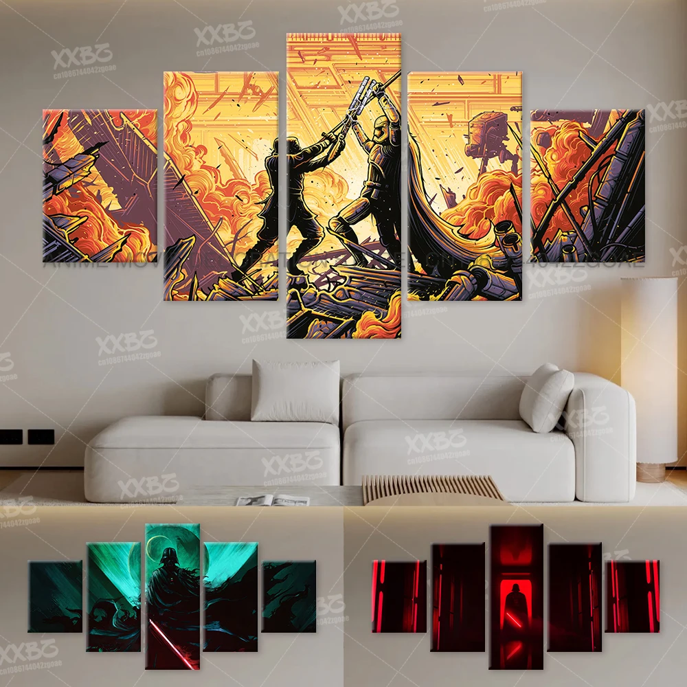 Star Wars The Last Jedi Canvas Posters Anakin Skywalker Home Decoration Paintings Darth Vader Wall Art Printed No Frame Pictures