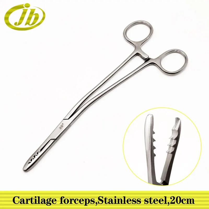 

Cartilage forceps 20cm stainless steel medical calm cosmetic plastic surgery surgical operating instrument