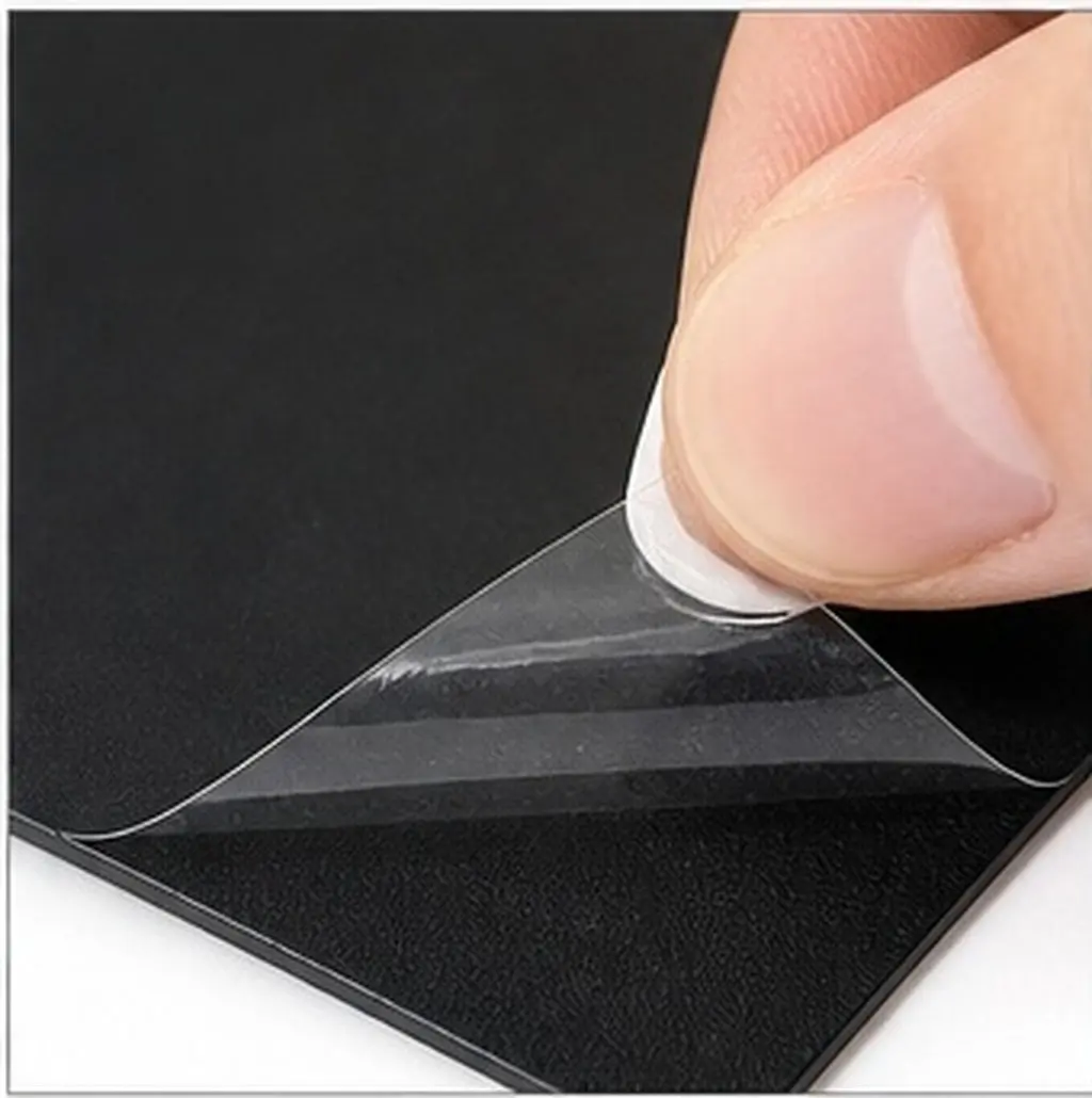 Gq992 Acoustic Guitar Pickguard Sheet Black Premium Plastic Scratch Plate Non-Deformation Wear-Resistant Heat-Resistant Easy