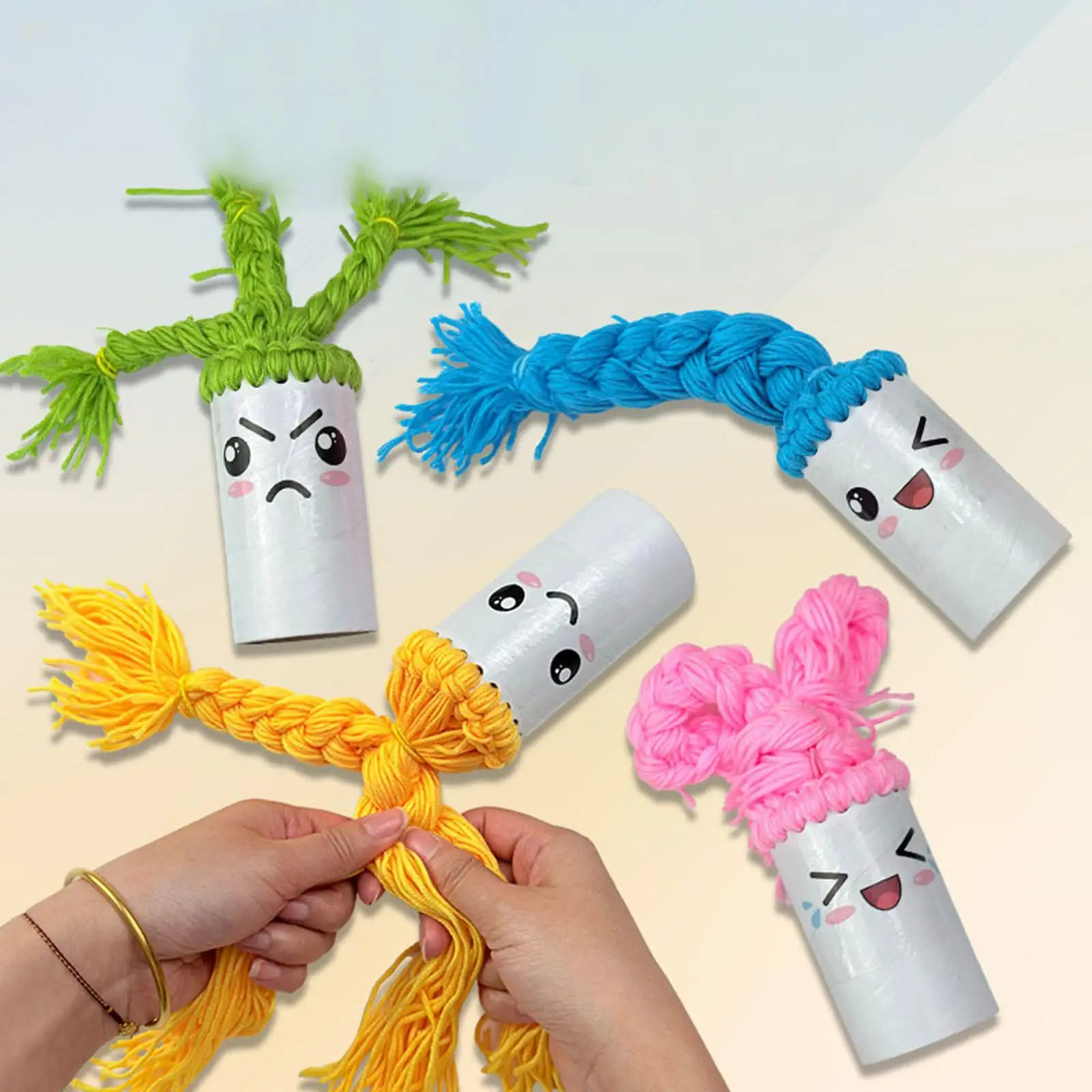 مواد ممارسة تجديل الشعر، مواد تعليمية مصنوعة يدويًا، تطوير المهارات