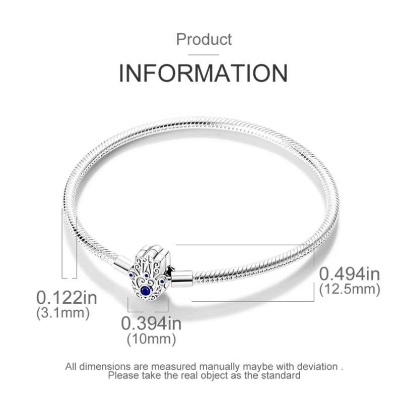 Pulsera S925 Original de alta calidad, brazalete con forma de estrella, mariposa, corazón, mal de ojo, cadena de serpiente, abalorios, joyería