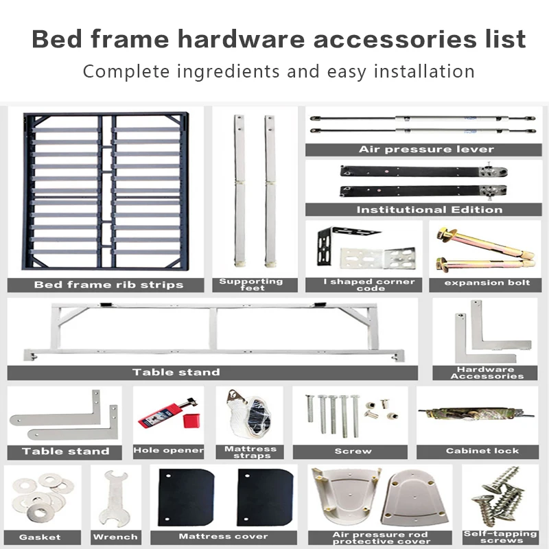 Rama rzędowa Rama łóżka Zagęszczona litego drewna 1.8m Deska do łóżka Składana rama łóżka Tatami 1.5 Dragon Frame Stalowa rama Personalizacja