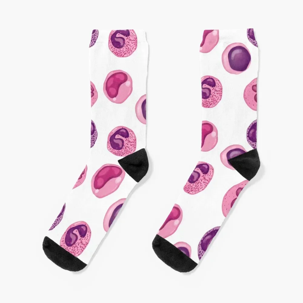 

White blood cells Socks bright garter Soccer Stockings compression luxe Girl'S Socks Men's
