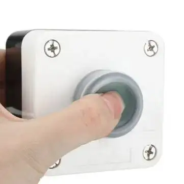 660V 10A One Green Button Momentary Reset ABS Waterproof Plastic Box Push Button Switch For Gate Opener
