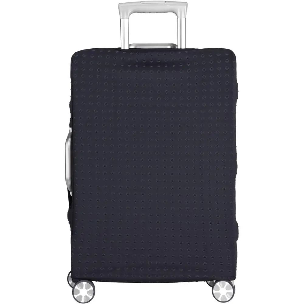 Elastic Waterproof Travel Suitcase Cover, Fits 19-32 Inch, Black, L Size