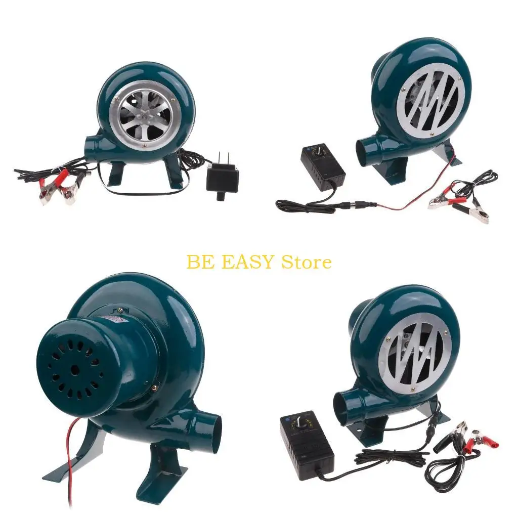 

E28F Портативный вентилятор барбекю DC12V 30/40/60/80/100/100 Вт Airturbo Blower для лагеря для пикника для барбекю