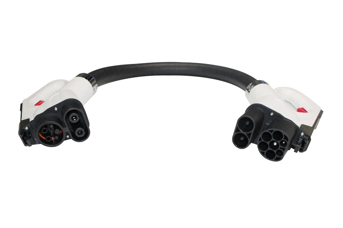 

150A Fast Charging CCS Adapter Type 1 to Type 2/CCS2 to CCS1 Adapter IP55 Car Accessory