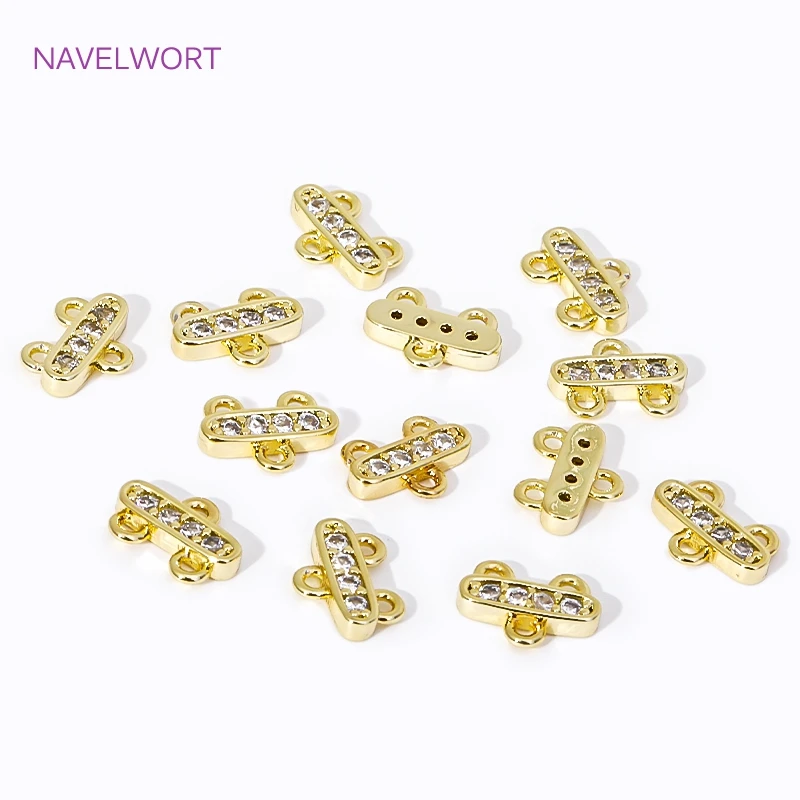 18K Gold Plated Multi Strand Connector End Bar,Layering Clasps,Chains Ends Connectors For Bracelets Jewelry Making  Accessories