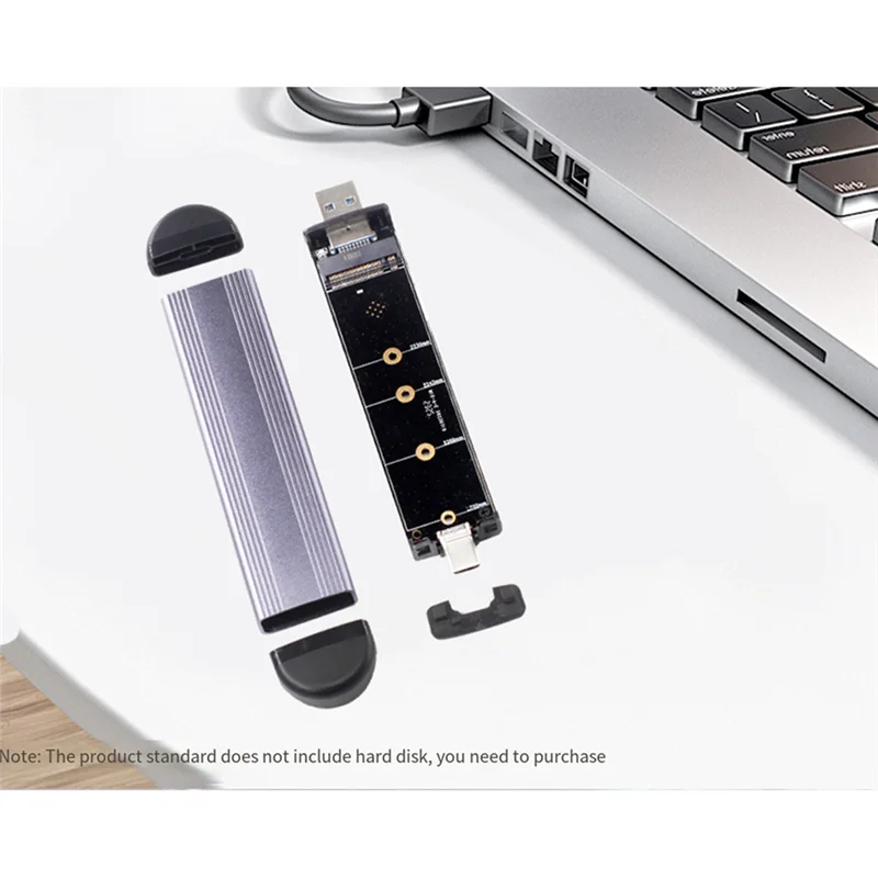 New!!M.2 SSD Case M.2 To USB 3.1 Gen 2 10Gbps Dual Interface Inline NGFF/NVME SSD Case Supports NGFF NVME Dual Protocol