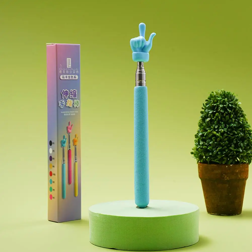 Retractable Teacher Pointer Finger Design Telescopic School Teaching Pointer Stick Stainless Steel For Teacher Supplies
