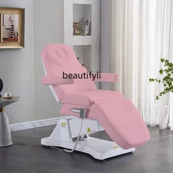 Lit électrique réglable pour salon de beauté, chaise de beauté, tatouage de cils, broderie, minimalement invasif