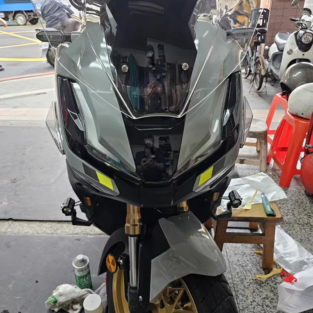 لهوندا ADV350 ADV 350 2022-2026 دراجة نارية الجانب الأيمن الأيسر هدية الجانب غطاء الجناح منحرف الزجاج الأمامي ملحقات الشاشة