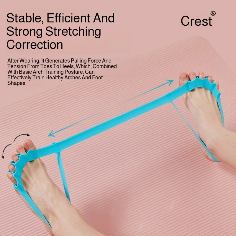 Multifunctional resistance band leg training band toe correction arch training buttocks