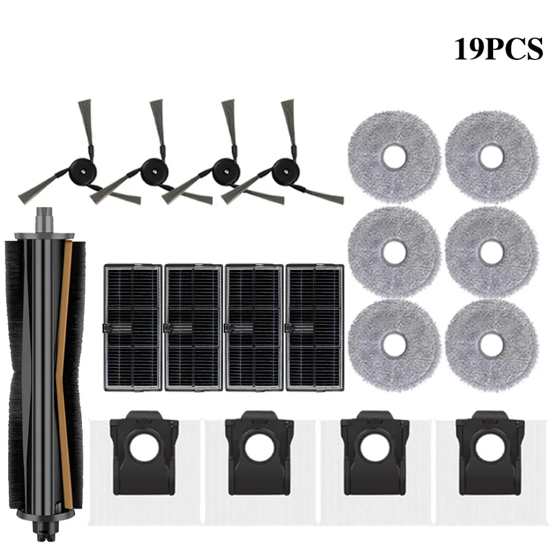 Für Mova P50 Pro Ultra, Mova P10 Pro Ultra Roboter Staubsauger Ersatzteile Hauptseite Pinsel Hepa-Filter Mopp Tuch Staubbeutel Zubehör