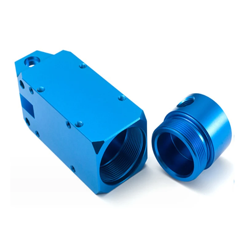 Imagem -05 - Alumínio Anodizado Turning Parts Torno Cnc de Precisão Personalizado Serviço de Usinagem Azul