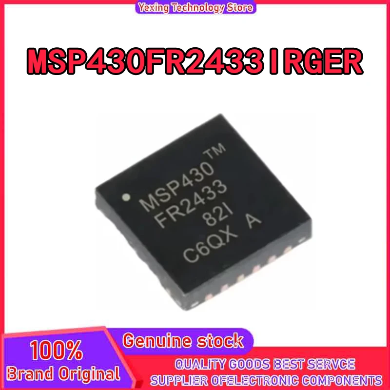 5PCS MSP430FR2433IRGER MSP430FR2433 MSP430FR MSP430 MSP IC Chip VQFN-24 100% New Original in stock