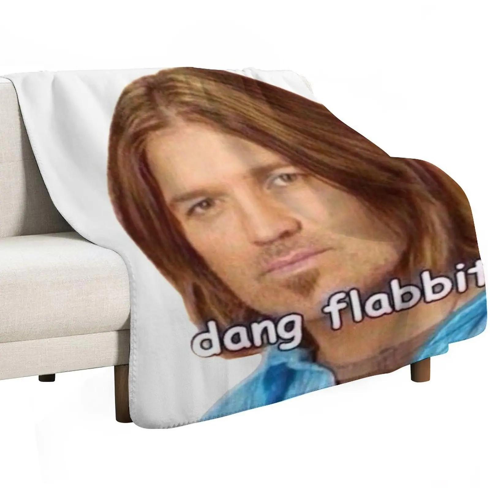 Dang Flabbit Billy Ray Cyrus Sticker Throw Blanket Stuffeds heavy to sleep warm for winter Personalized Gift Beautifuls Blankets