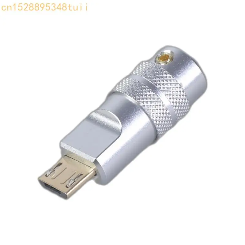 Y4QF USB 5pin Soldatura maschio Connettore in alluminio Adattatore in lega in lega per personalizzazione del cavo da 4,0 mm da