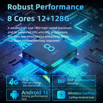 Jundof 適用於BMW 1 系列 E81 E82 E87 E88 自動擋(2004-2012)的安卓 16 車載收音機,支援 GPS 導航、DSP、CarPlay、IPS 多媒體顯示器和 Serero Auto 功能。 10 最佳銷售 BMW1系E82 CarPlay - №10