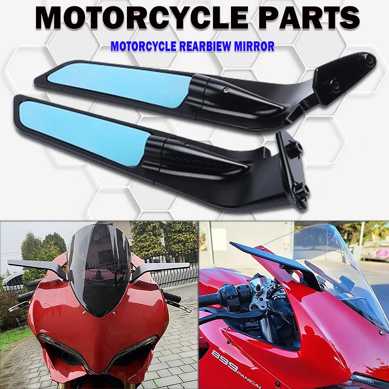 

For Ducati Panigale 1199 S Tricolore 899 ABS 2012-2015 2014 Motorcycles Rearview Mirror Adjustable Wing Side Mirrors Accessories