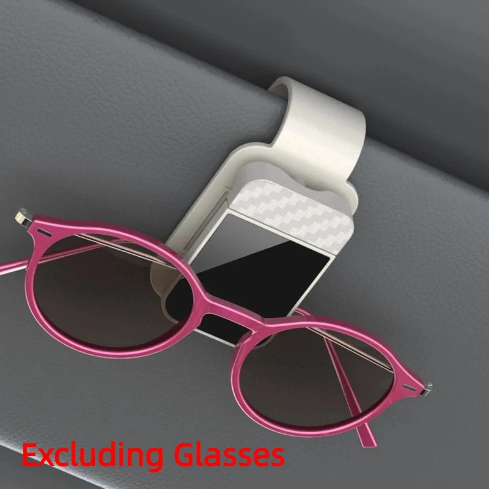 Universal Car Glasses Holder Multifunctional Wear-resisting Car Sun Visor Glasses Clip Stable Save Space Eyeglass Storage Stand