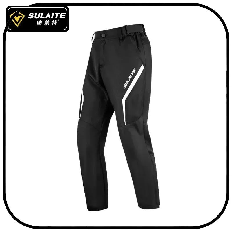

SULAITE Motorcycle Riding Pants Four Seasons Breathable Mesh Airflow Anti Fall Stretchy Casual Racing Pants Motorcycle Riders