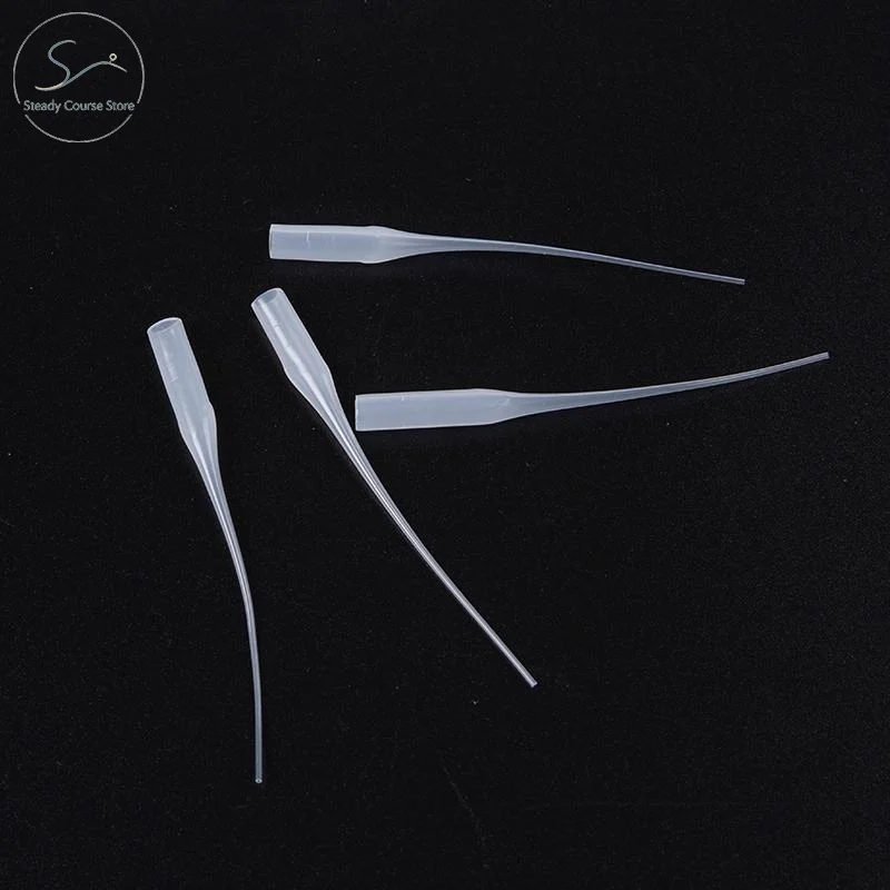 100pcs/set Glue Tips Plastic Glue Micro-Tips Glue Extender Precision CA Glue Applicator