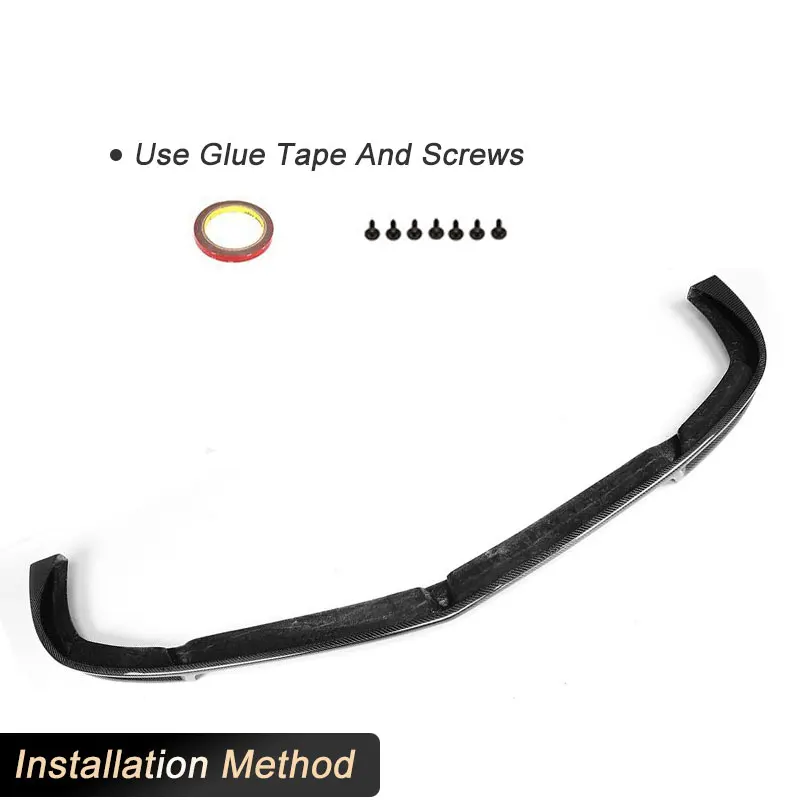 Becquet de lèvre de pare-chocs avant de voiture en Fiber de carbone, pour Mercedes Benz classe C W204 C63 AMG 2012 – 2014, Kit de carrosserie de tablier avant de course