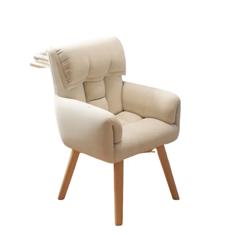for Computer Chair Home Comfort Sedentary Study Desk Chair Bedroom Solid Wood Rotatable Back Chair Girls Makeup