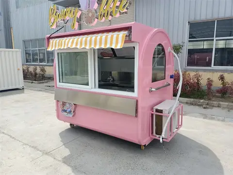 Straatvoedselkiosk Volledig uitgeruste mobiele bar Pizza Hotdogstandaard Koffiewagen BBQ-aanhangwagen Voedselkraam Concessie Voedselaanhangwagen