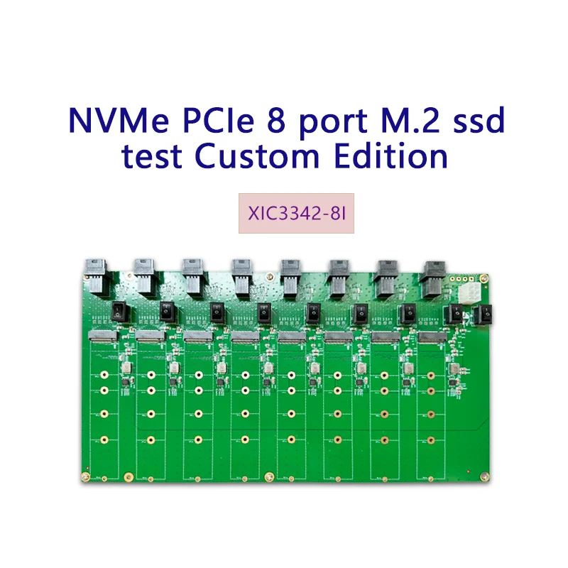 

M.2 ssd test board 8-port sff-8643 NVMe adapter card