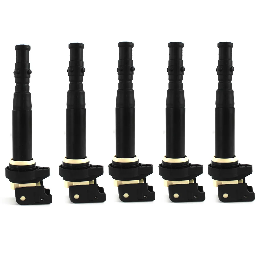 5pcs New Ignition Coils For BMW M5 M6 5.0L V10 E60 E63 E64 12137841556 2006-2010 Engine Car Parts