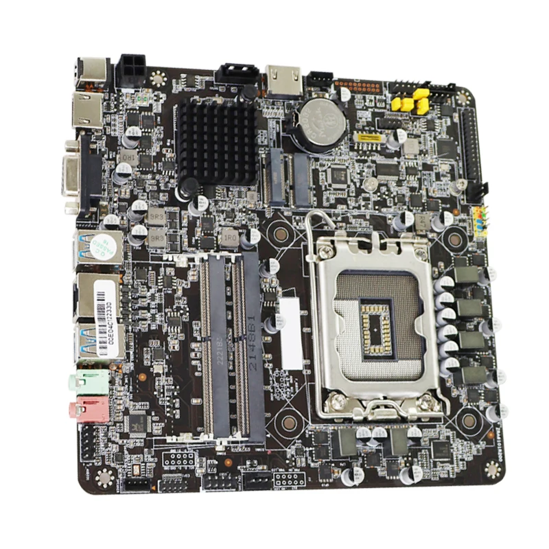 Zillion-Placa-mãe Mini ITX, LGA 1700 Dual Channel, Suporte DDR4, Core i3, i5, i7, Pentium, Celeron, Jogos para PC, H610, CPU 12ª Geração