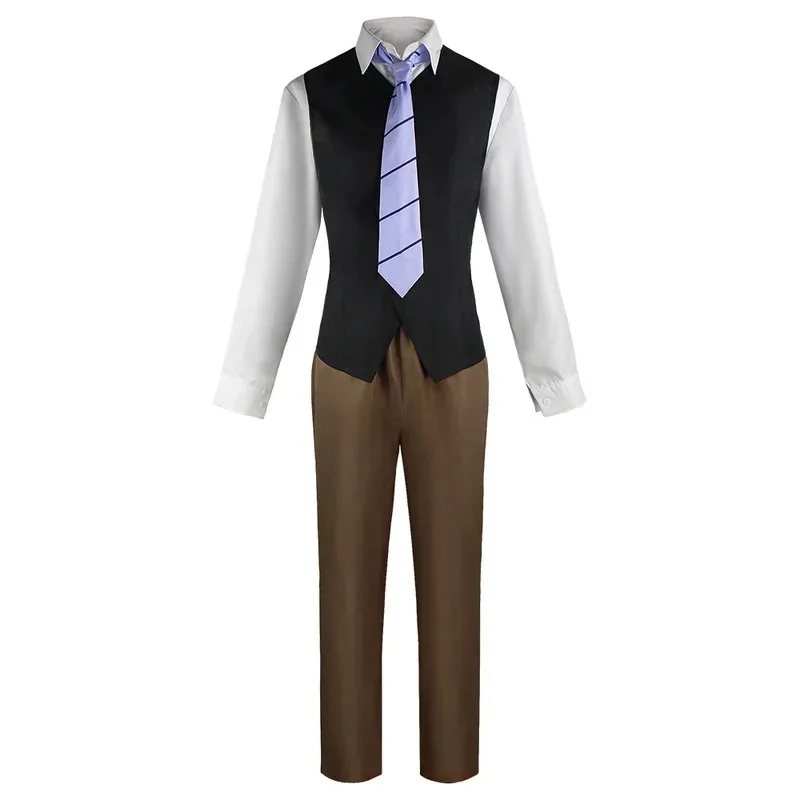 Ranpo Detective Uniform Suit Edogawa Rampo Outfits cosplay Costume with Hat for Halloween Comic Con mj:3