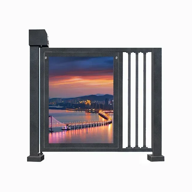 Security Control Pedestrian Passages Barrier Gate Smart Community Advertising Door with factory price