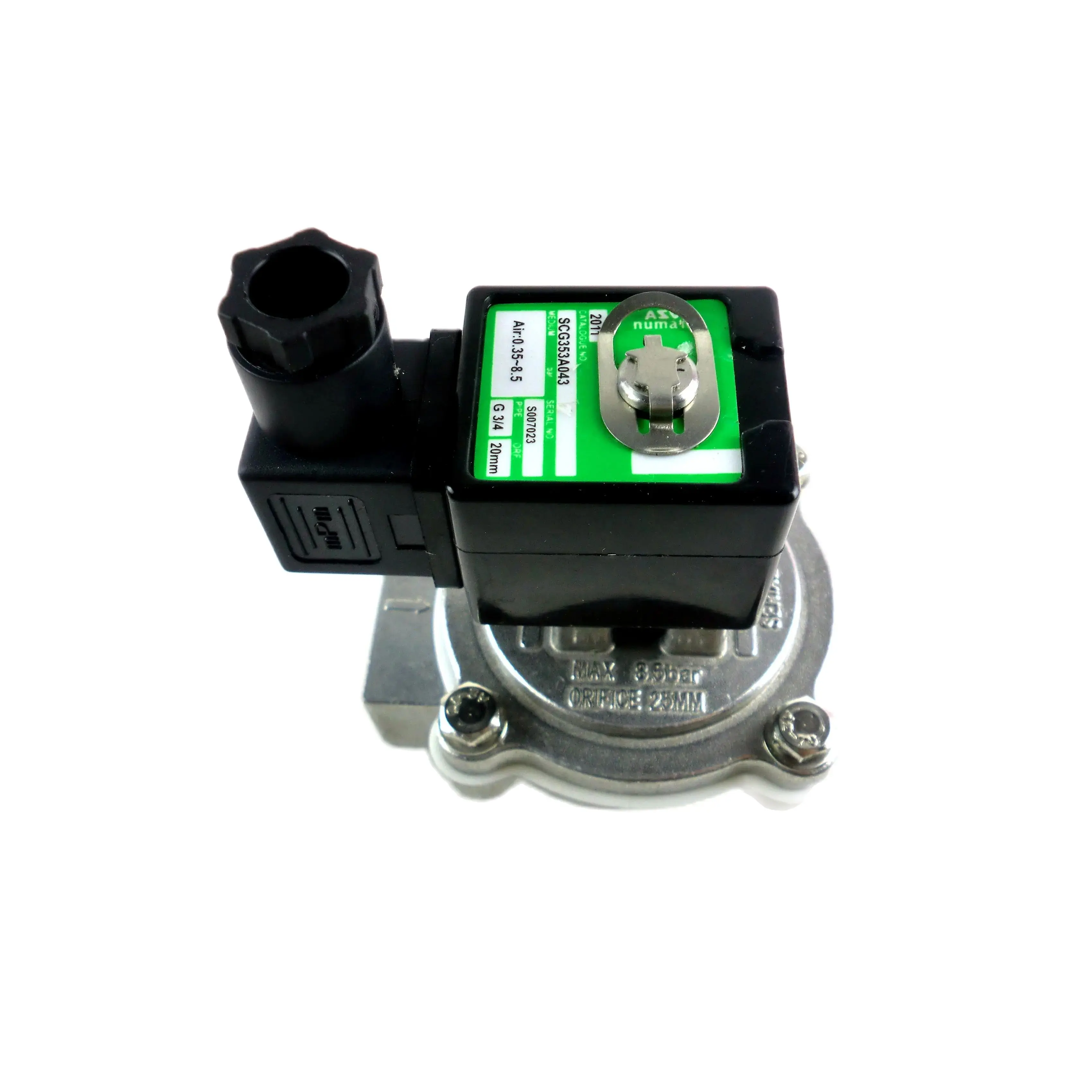 ASCO SCG353A043 Industrial Grade Pulse Valves orifice size 20mm G3/4 Precision CR Diaphragm Pulse Valves