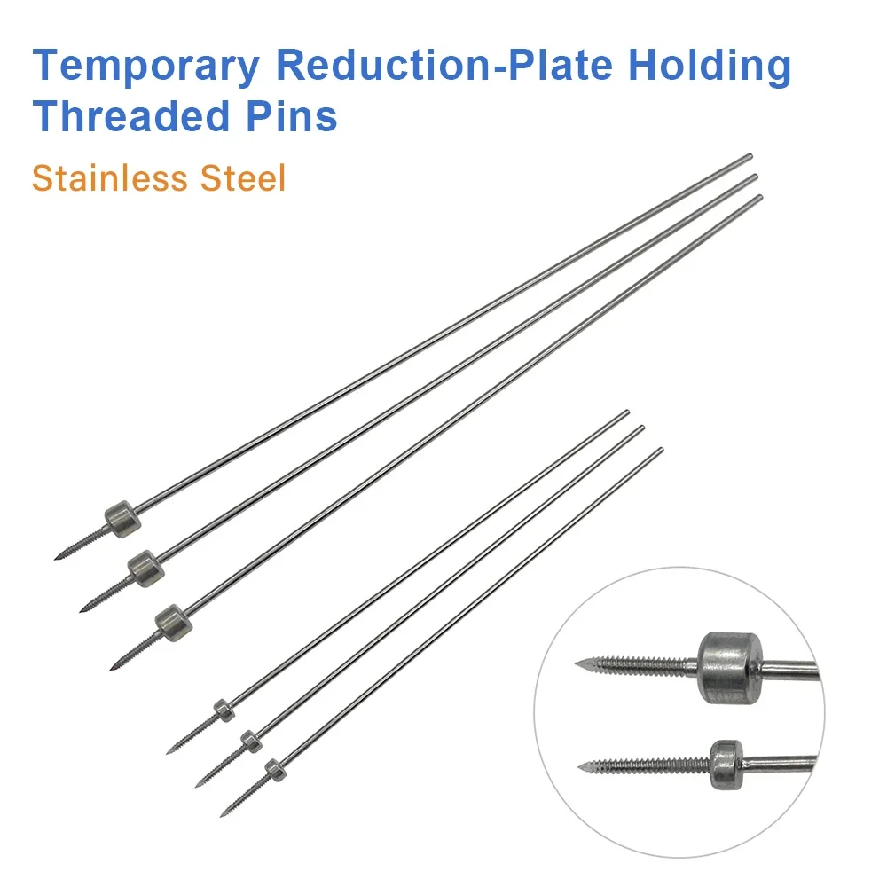Temporary Reduction-Plate Holding Threaded Pins 1.2mm 1.5mm Orthopedic Instruments Ball Head Fixation Needle