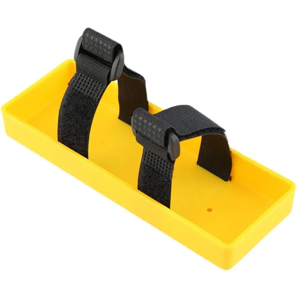 Plastic RC Battery Box Velcro Straps DIY Conversion Power Source Holder Rectangular Battery Bracket Tray for RC Crawler Car