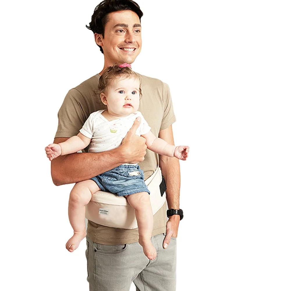 

Breathable Baby Carrier Soft Material Infant Kangaroo Bag Baby Waist Stool Newborn Front Holding Horizontal Holding Type