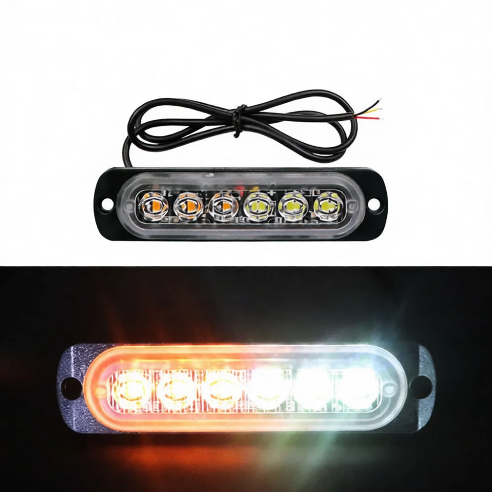High Intensity LED Strobe Warning Light 12V 24V Side Marker Flash Lamp Universal For Car Truck Motorcycle Emergency Beacon
